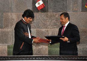 Evo y Ollanta en Cusco