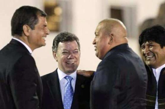 Santos, Correa, Chávez y Morales