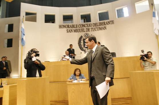 Ignacio Golobisky durante su asunción