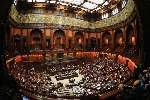 El Parlamento italiano, en Roma, durante una comparecencia del primer ministro, Mario Monti