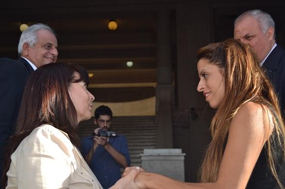 La Diputada Nacional del Frente Amplio Progresista, Victoria Donda acompañó a Susana Trimarco