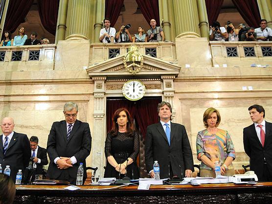 La presidenta Cristina Fernández de Kirchner encabezó la apertura del año legislativo