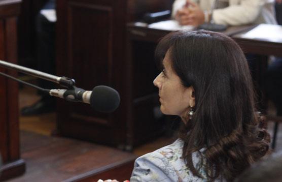 Susana Trimarco protagonizó ayer una larga jornada en la reanudación del juicio por la desaparición de su hija Marita Verón