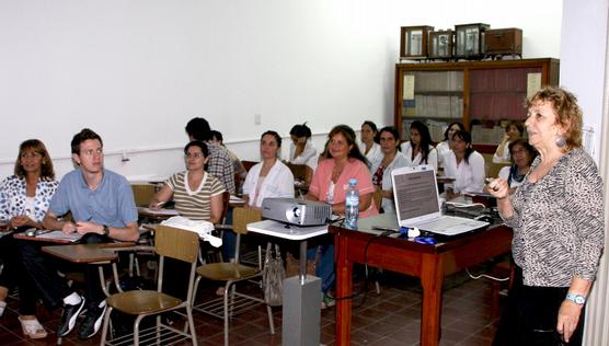 Marta Scuteri durante el curso de posgrado