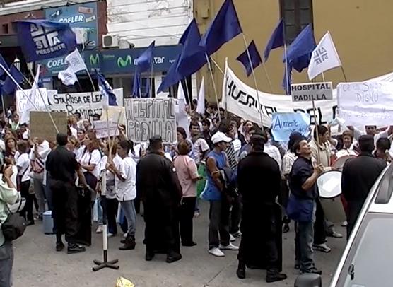 ATSA movilizó frente a Casa de Gobierno por calle San Martín