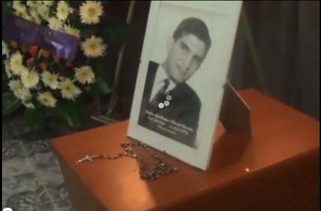 Imágen de Pedro "Popy" Corroto en su funeral