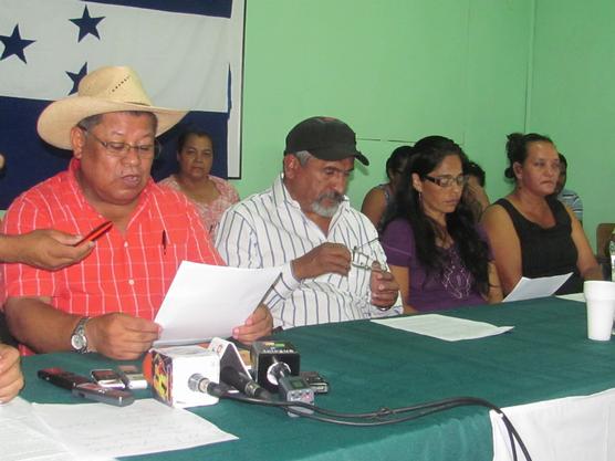 Campesinos hondureños llamaron a un diálogo nacional