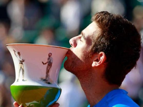 El argentino Juan Martín Del Potro renovó hoy la corona del abierto de tenis de Estoril