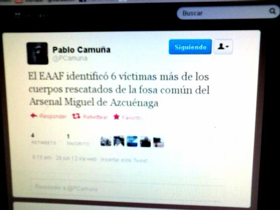 Lo confirmó vía Twitter el fiscal Pablo Camuña