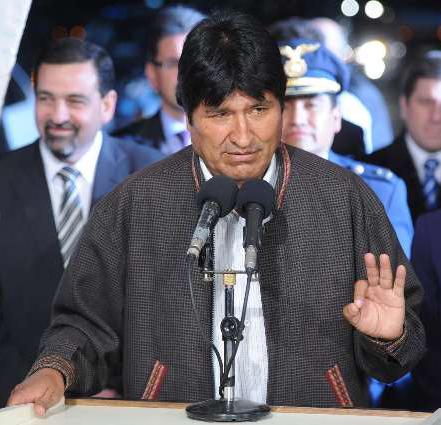 El presidente de Bolivia, Evo Morales