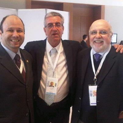 Vitar junto a los brasileños Olavo Noleto y Vicente Pla Trebas en Mendoza