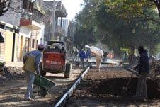 Trabajos en calle Bernabé Aráoz