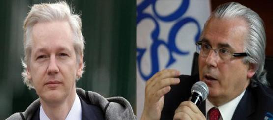 Assange y Garzón se encontraron ayer en Londres