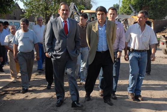 El gobernador José Alperovich, junto a Miguel Brito