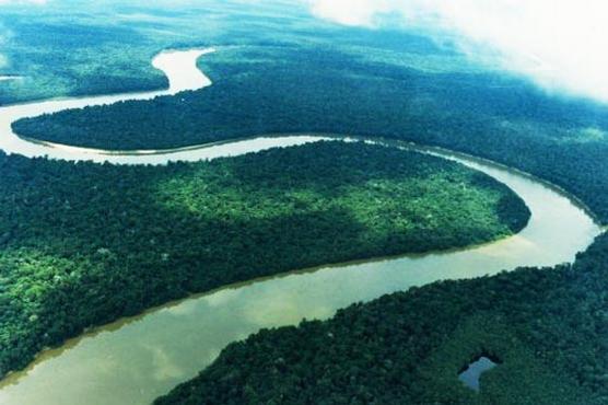 Río Amazonas entre Colombia y Brasil