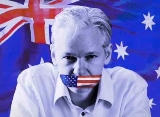 Foto compuesta de Julián Assange