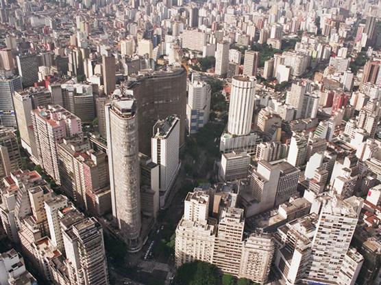 Vista aérea de Sao Pablo, Brasil