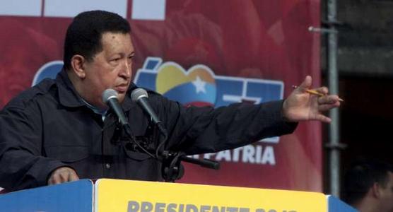 Chavez en plena campaña