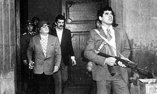 Allende cuando arreciaban los bombardeos a La Moneda