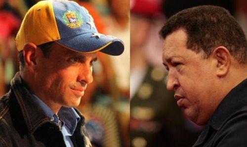 Capriles lejos de Chávez en las encuestas