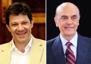 Fernando Haddad y José Serra