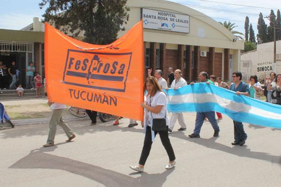 Autoconvocados de la Salud protagonizaron ayer una movilización en Leales