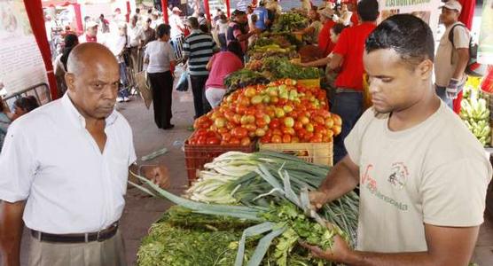 Un mercado en Caracas