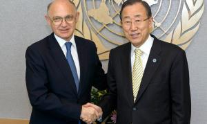 Timerman junto a Ban Ki-moon