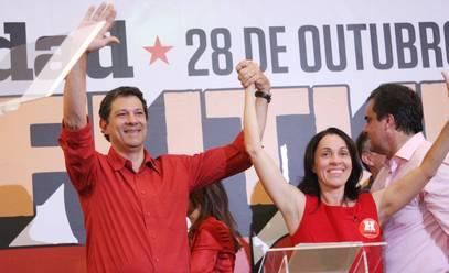 Haddad festeja su elección anoche