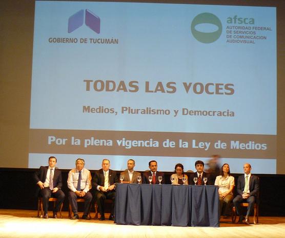 Foro con mesas paneles donde participaron diferentes sectores que están contemplados en la ley en el marco del 7D