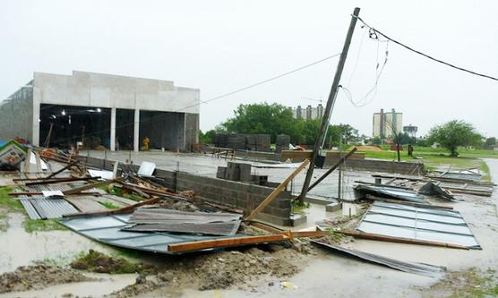 Destrozos por el temporal