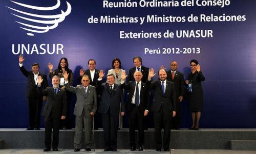 Los cancilleres de la Unasur en Lima