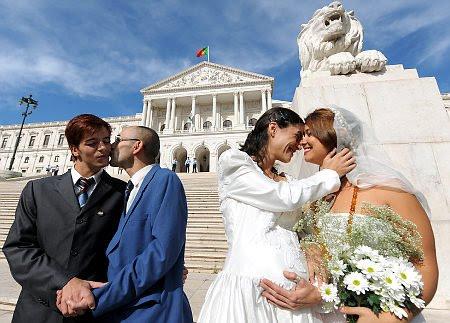 El Congreso uruguayo de fondo de estas parejas