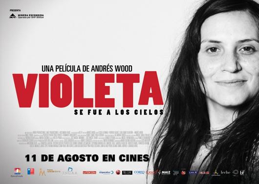 El afiche anunciando el estreno en Chile