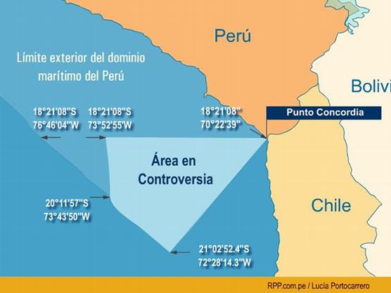 Zona del diferendo marítimo