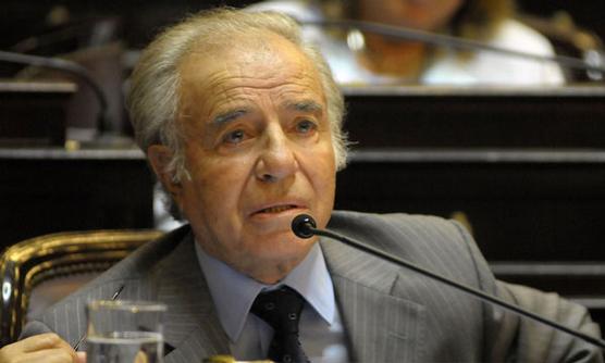 El ex presidente Carlos Menem