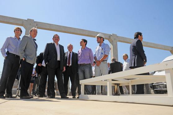 Alperovich en obras del aeropuerto