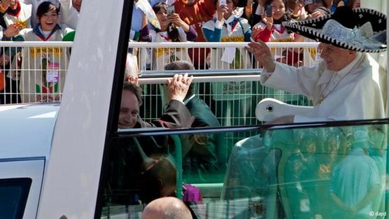 El Papa durante su visita a Mexico