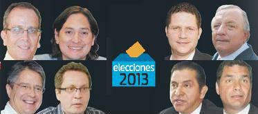 Los candidatos ecuatorianos