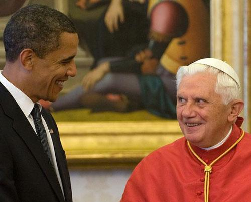 Vinculos y conspiraciones entre Obama y Benedicto