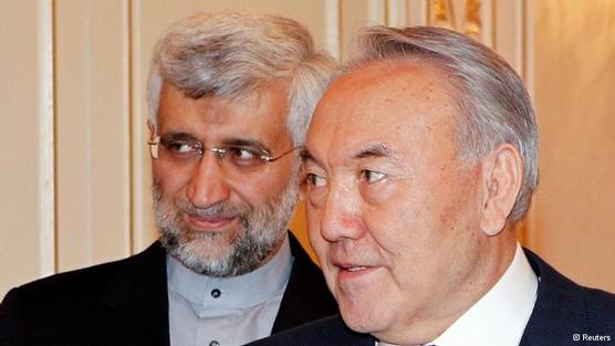 Enviado iraní y el presiden kazajo Nursultan Nazarbayev