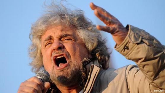 Grillo irrumpe fuerte en la política italiana