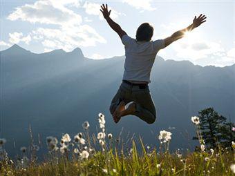 Felicidad en un día de sol otoñal