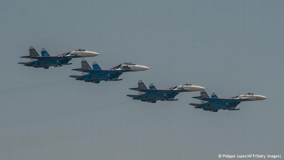 Los aviones de guerra tipo Su-35