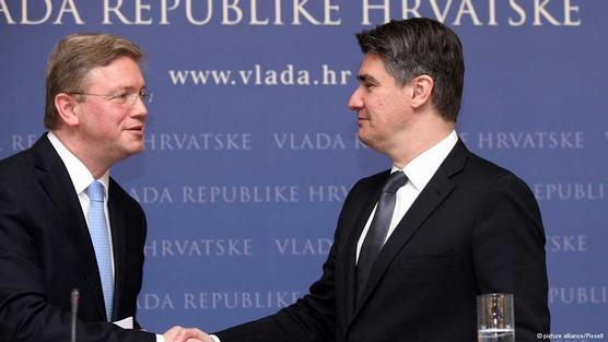  Stefan Füle de la UE ayer en Zagreb