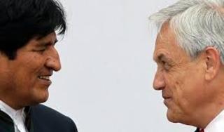 Evo y Piñera como contracara