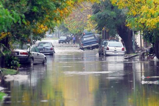 La Plata inundada