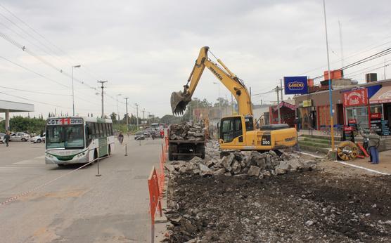 Obras en avenida Jujuy