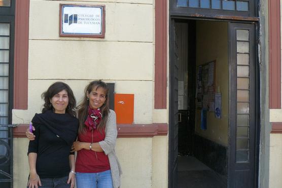 La presidenta María Laura Paz Posse, junto la coordinadora ejecutiva Eugenia Asad