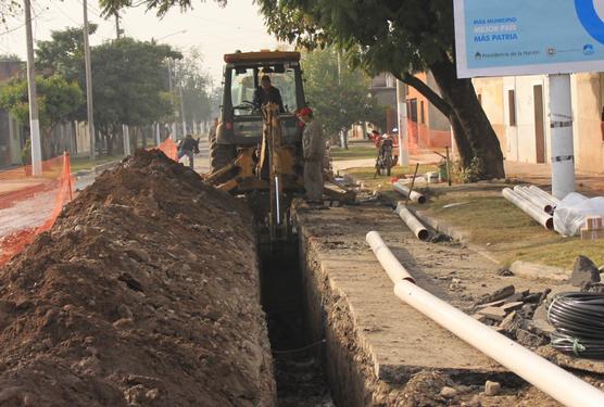 Obras en la red cloacal